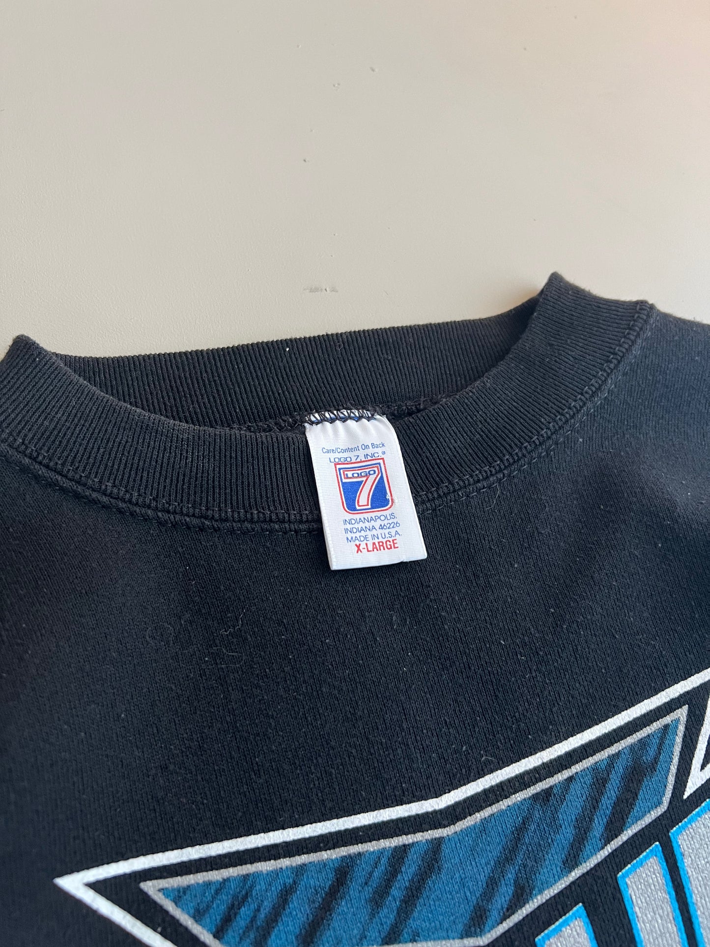 XL 90s Carolina Panthers Logo 7 Sweatshirt
