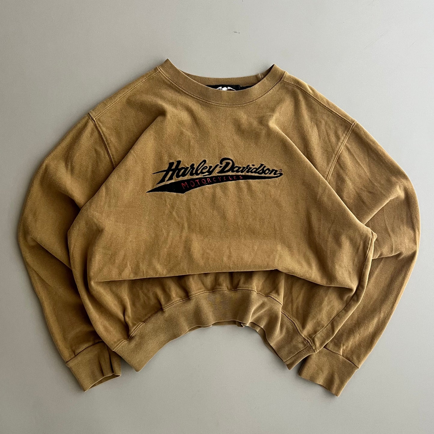 Medium 2000s Yellow Harley-Davidson Sweatshirt