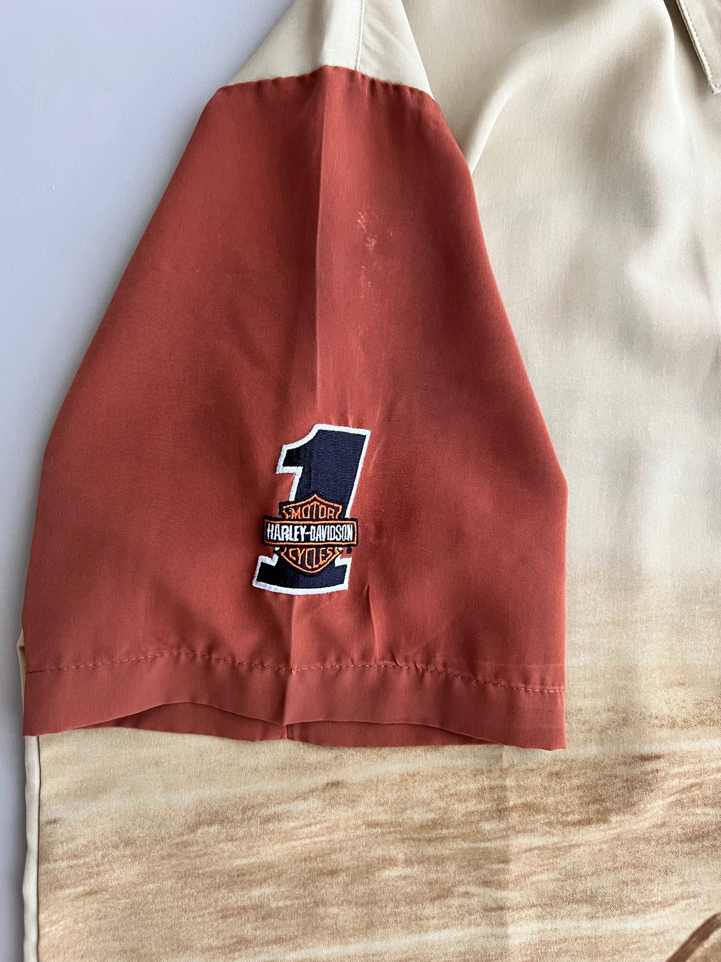 XL 2000s Harley Davidson Button Shirt