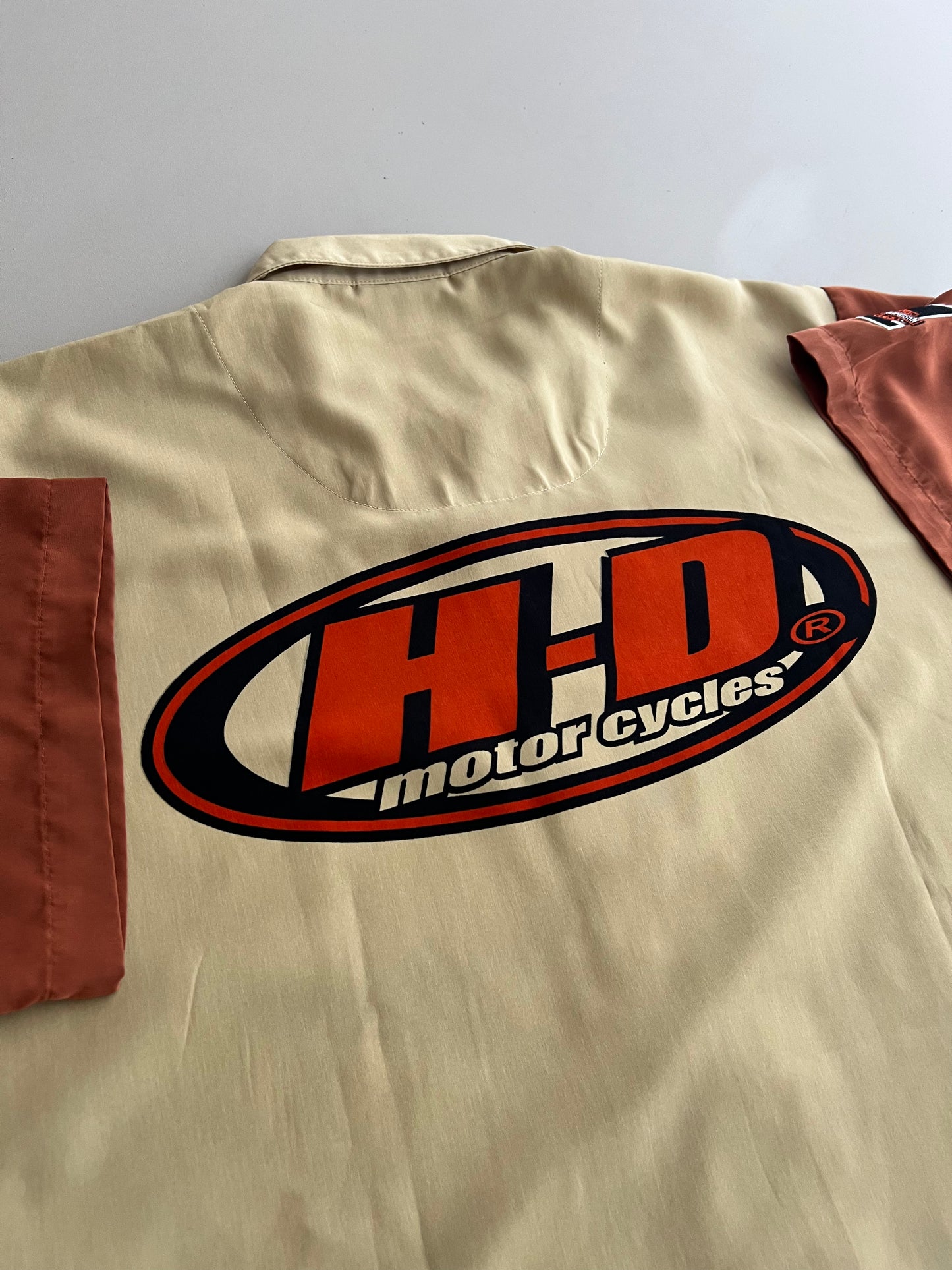 XL 2000s Harley Davidson Button Shirt