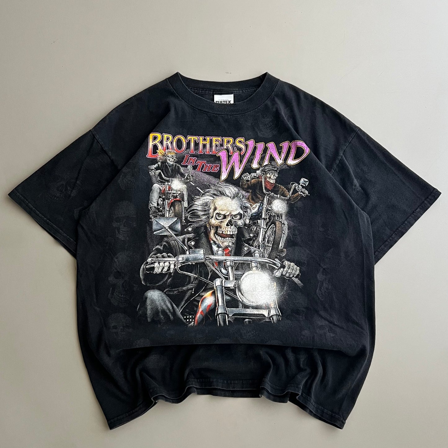 XL 2000s Bikers in the Wind Motorcycle T-shirt