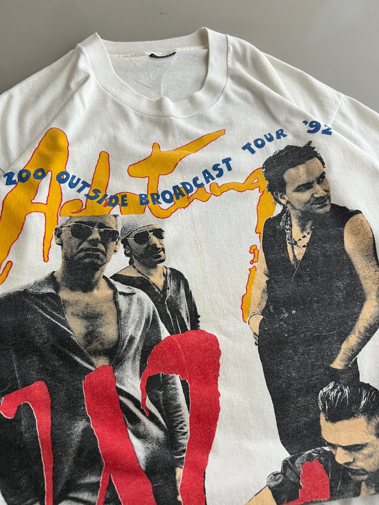 Large 1992 U2 Zoo Outside Broadcast Tour T-shirt