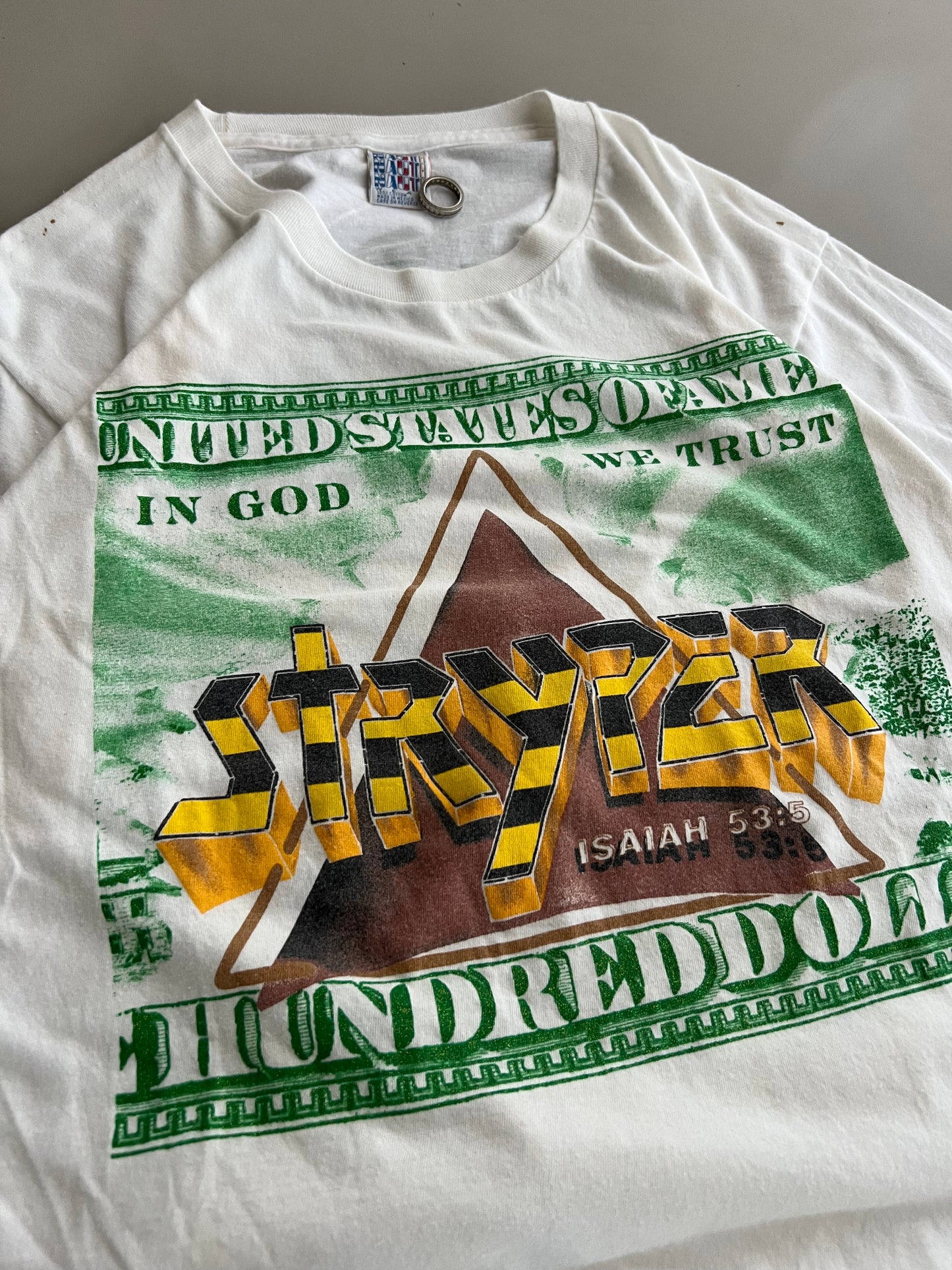 XL 1989 Stryper Tour T-shirt