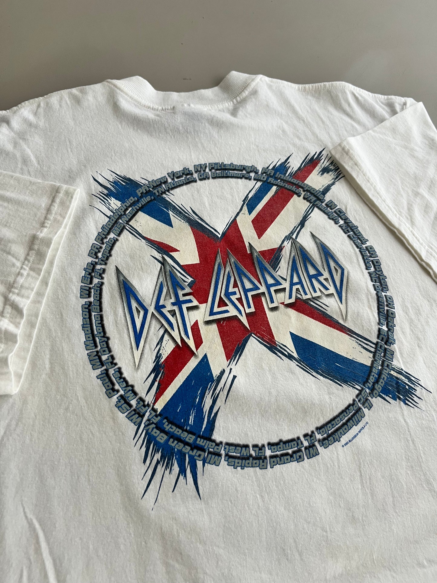 XL 2002 Def Leppard Tour T-shirt