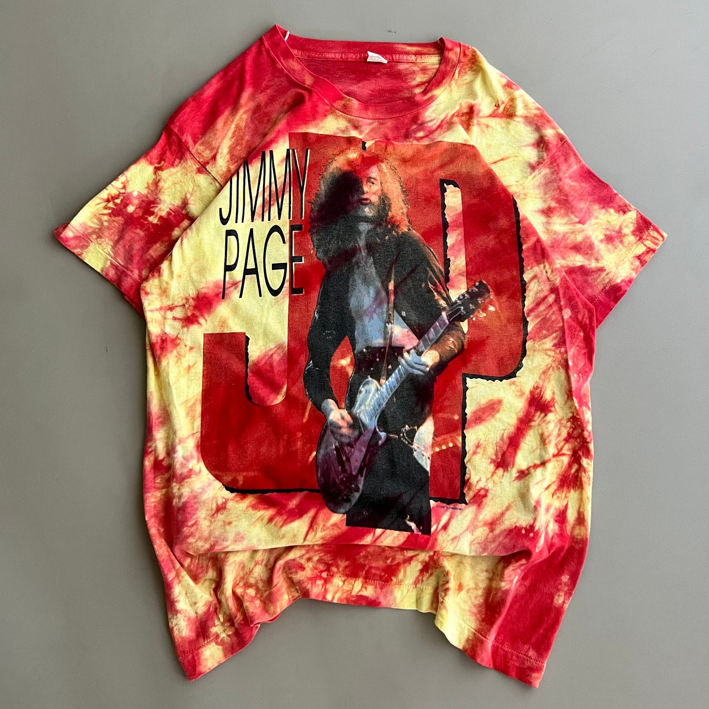 XL 1988 Jimmy Page Tie Dye T-shirt