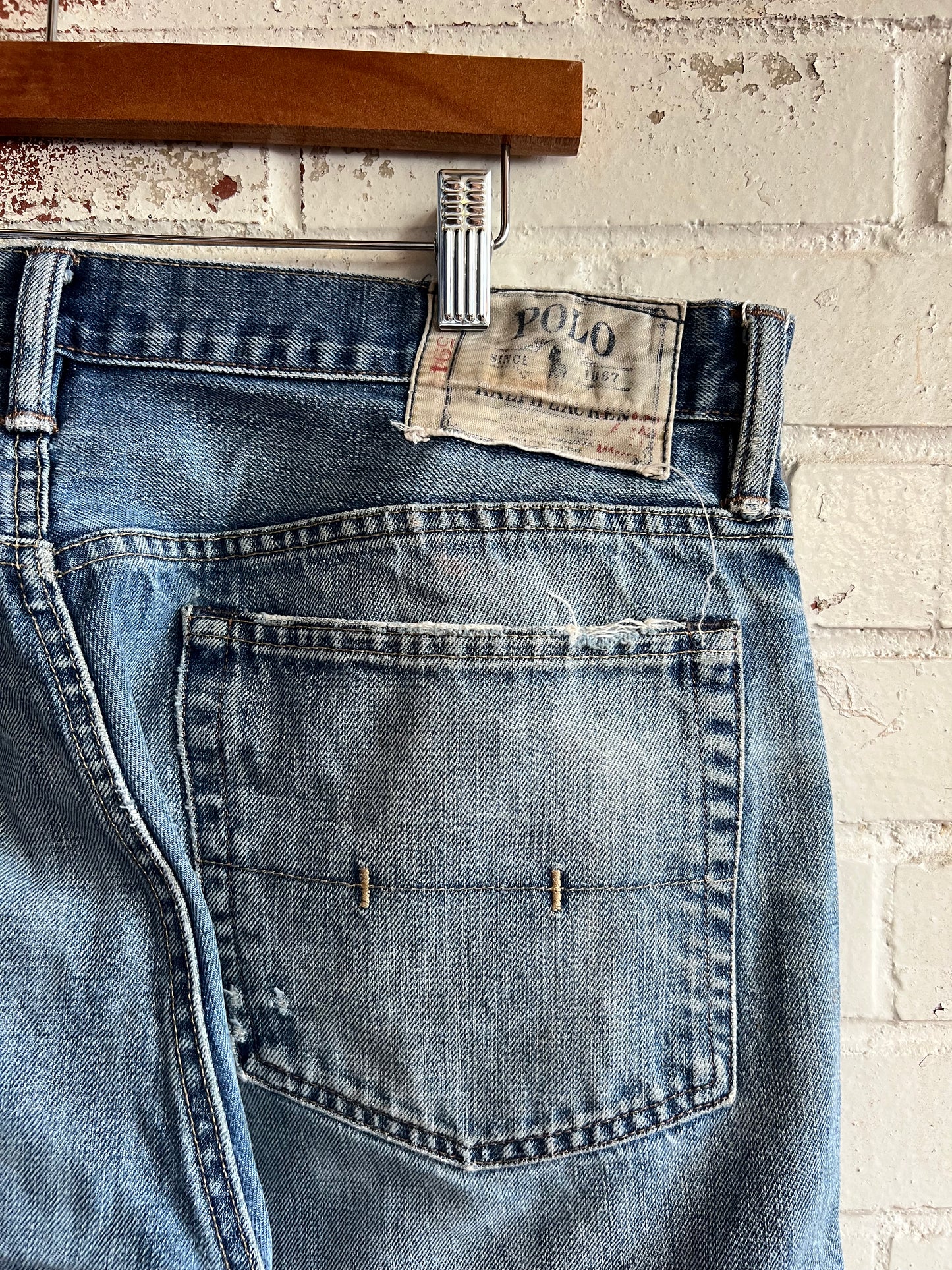 36x31 Distressed Polo Ralph Lauren Jeans