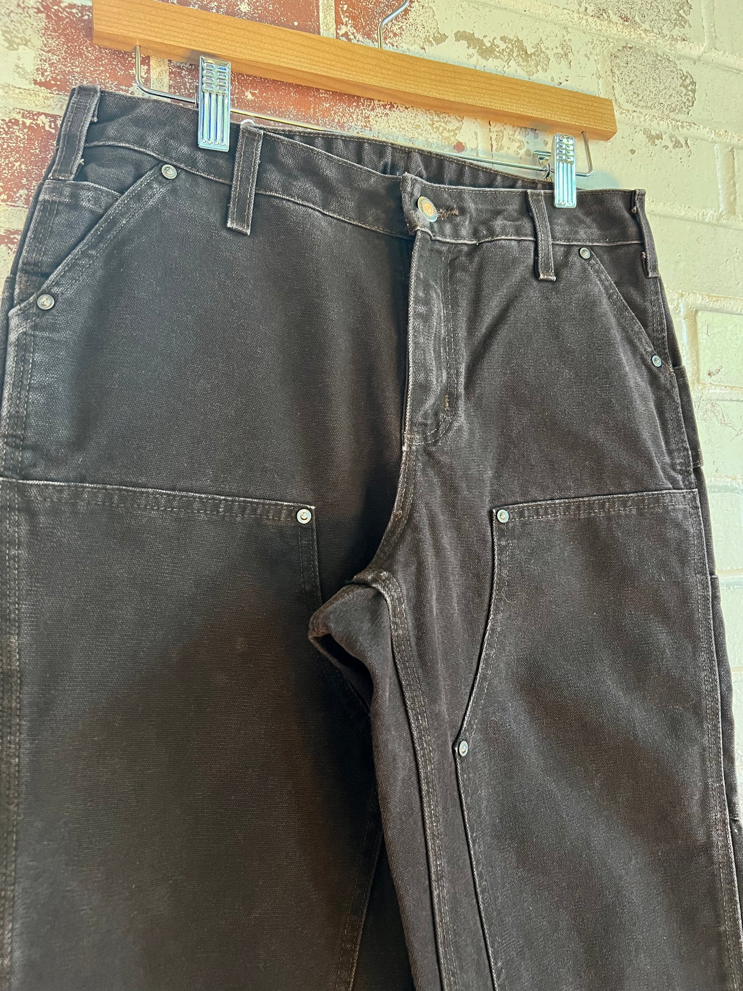 30x31 Womens Mocha Carhartt Double Knees