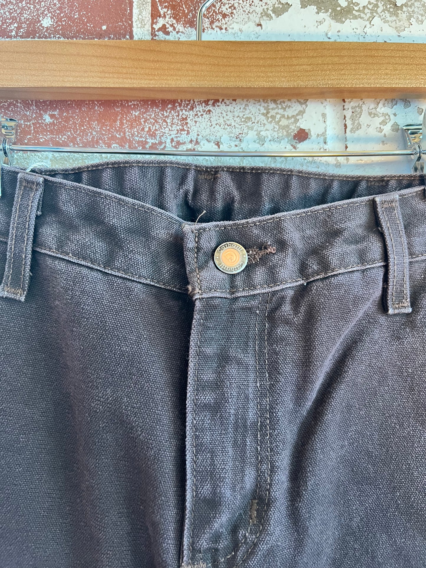 30x31 Womens Mocha Carhartt Double Knees