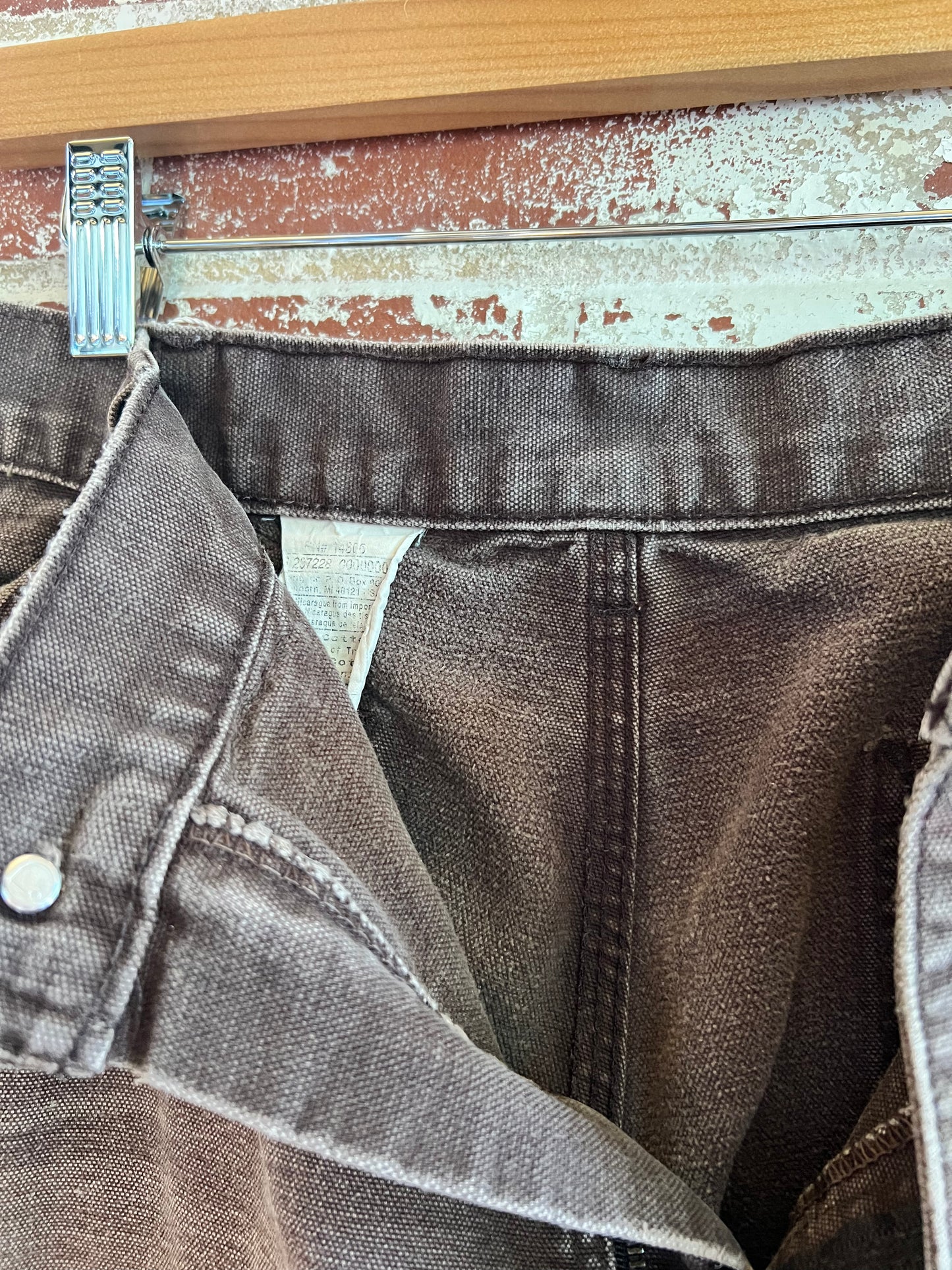 35x31 Mocha Carhartt Carpenter Pants