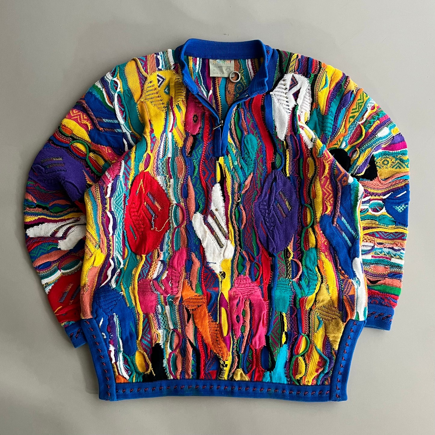 Medium Coogi Textured Knit Sweater