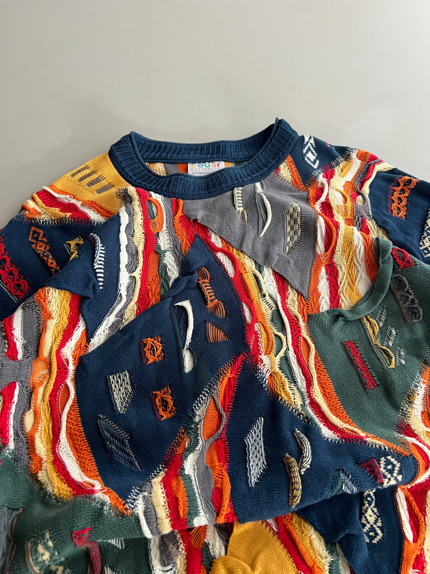 XL Coogi Textured Knit Sweater