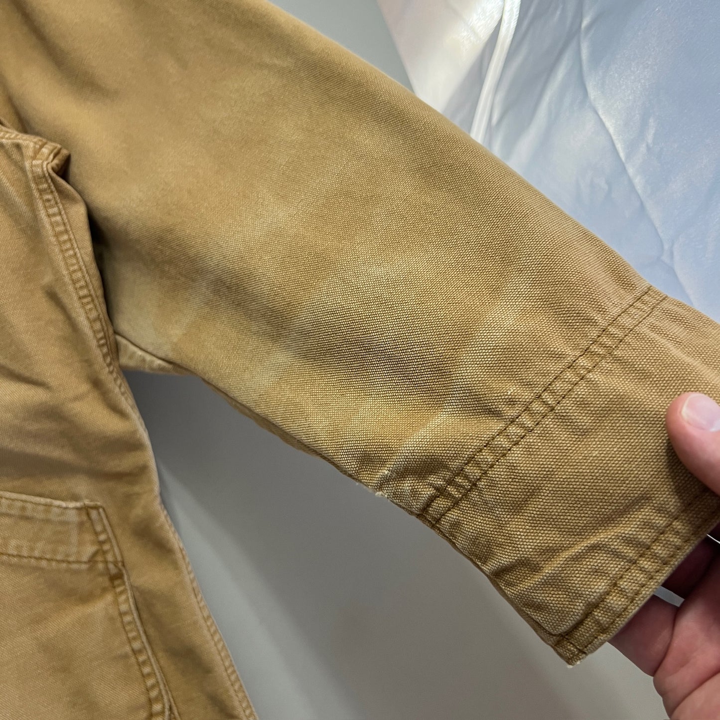 Large Tan L.L. Bean Barn Coat