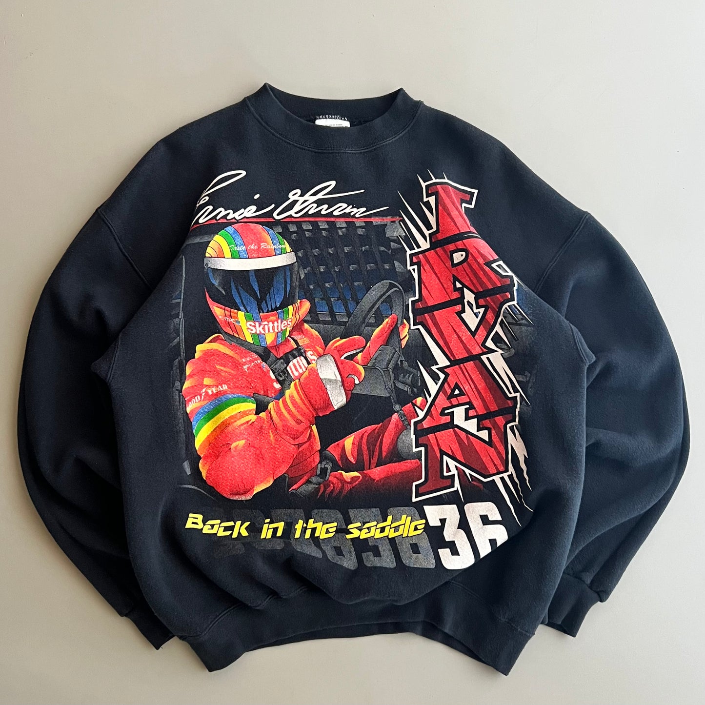 Large 1998 Ernie Irvan Skittles AOP Sweatshirt