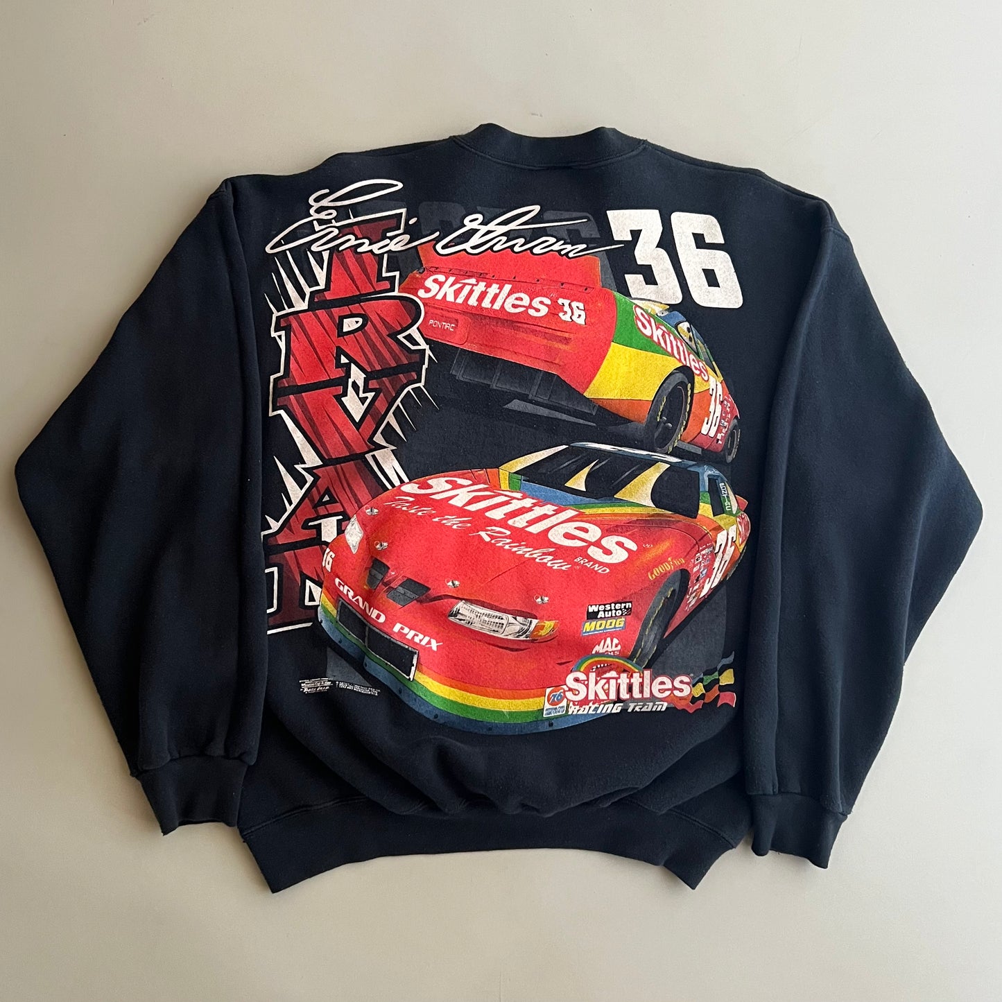 Large 1998 Ernie Irvan Skittles AOP Sweatshirt