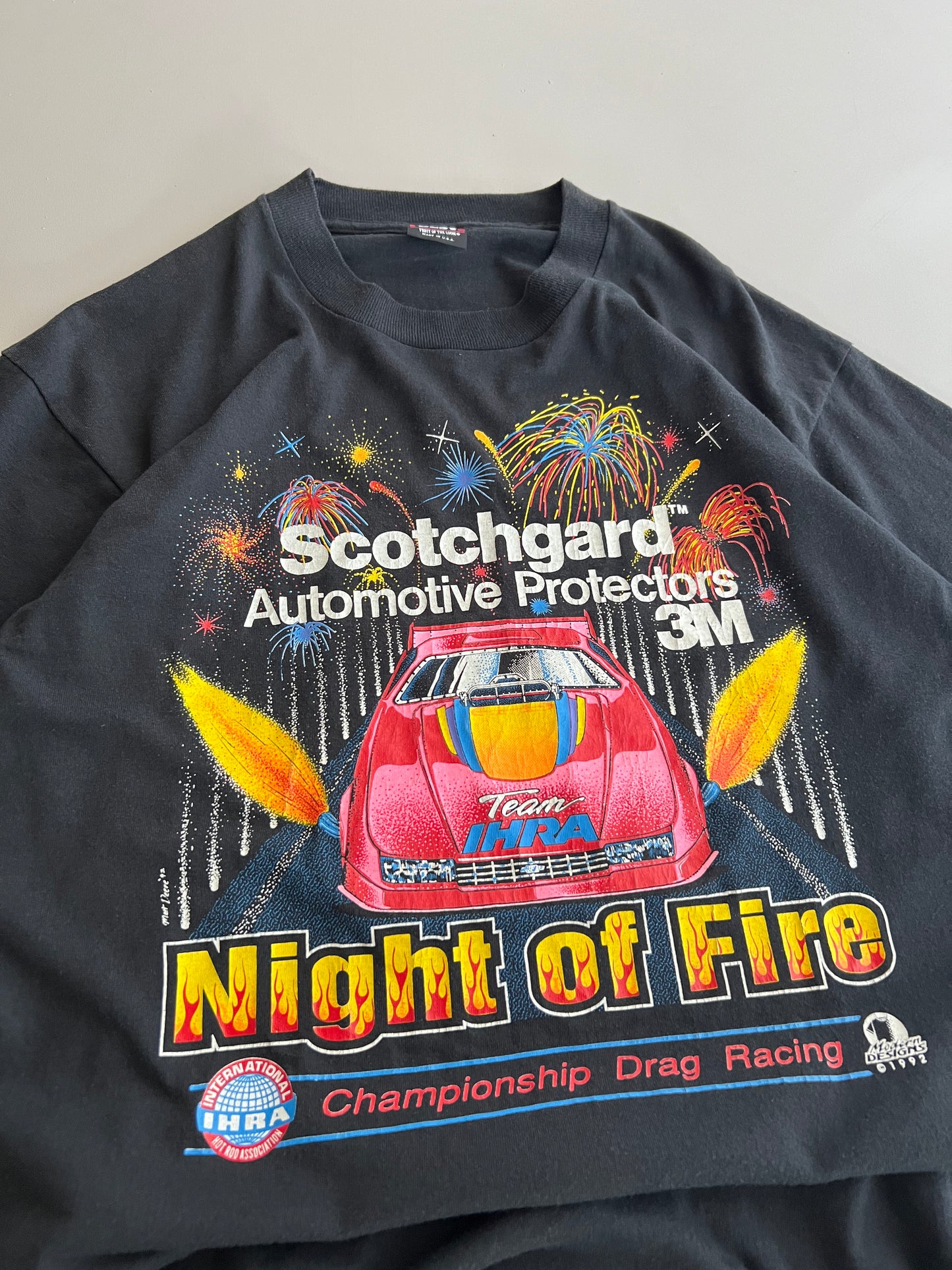 Large 1992 IHRA Night of Fire T-shirt