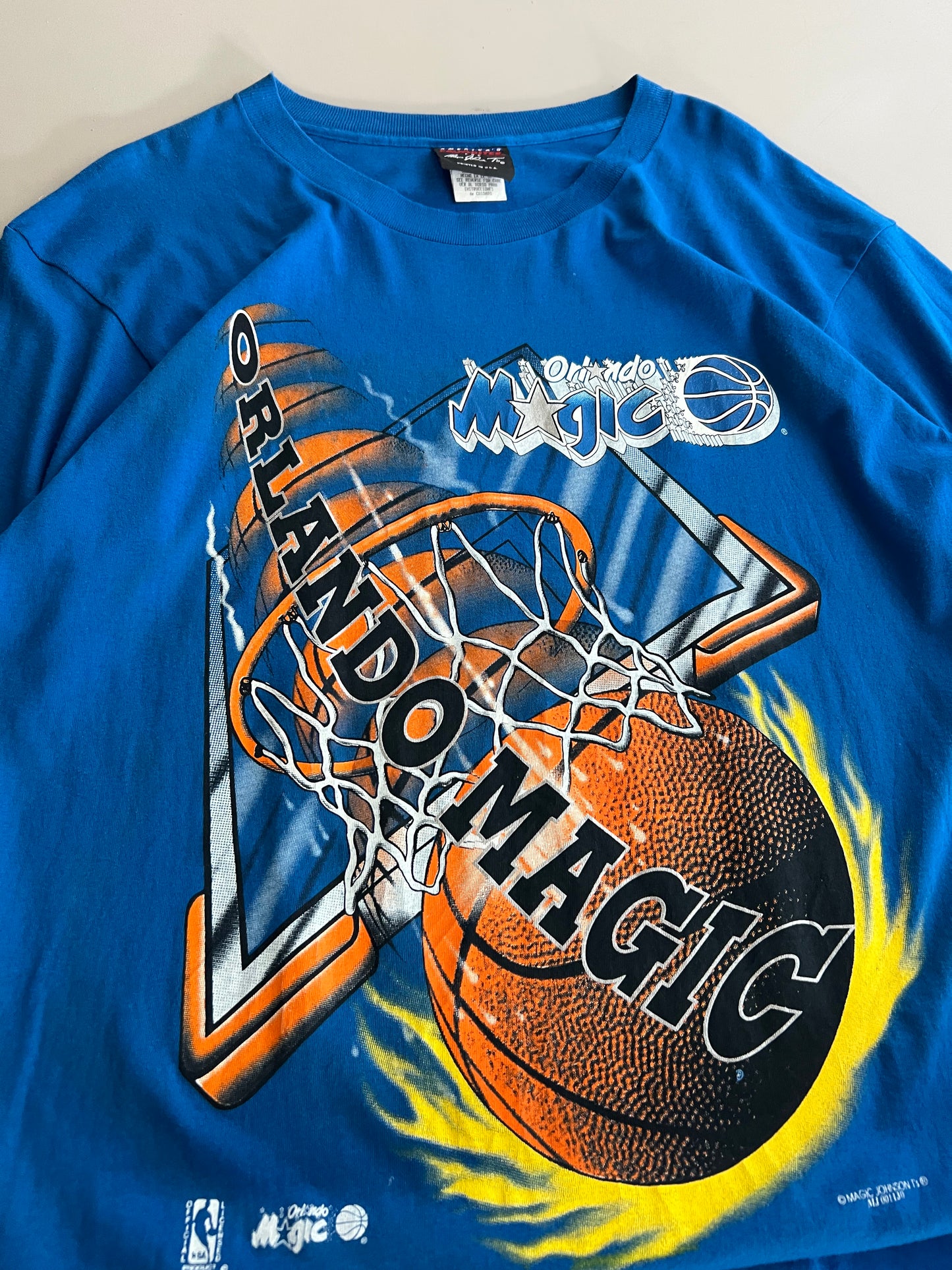 Large 90s Orlando Magic Magic Johnsons Ts T-shirt