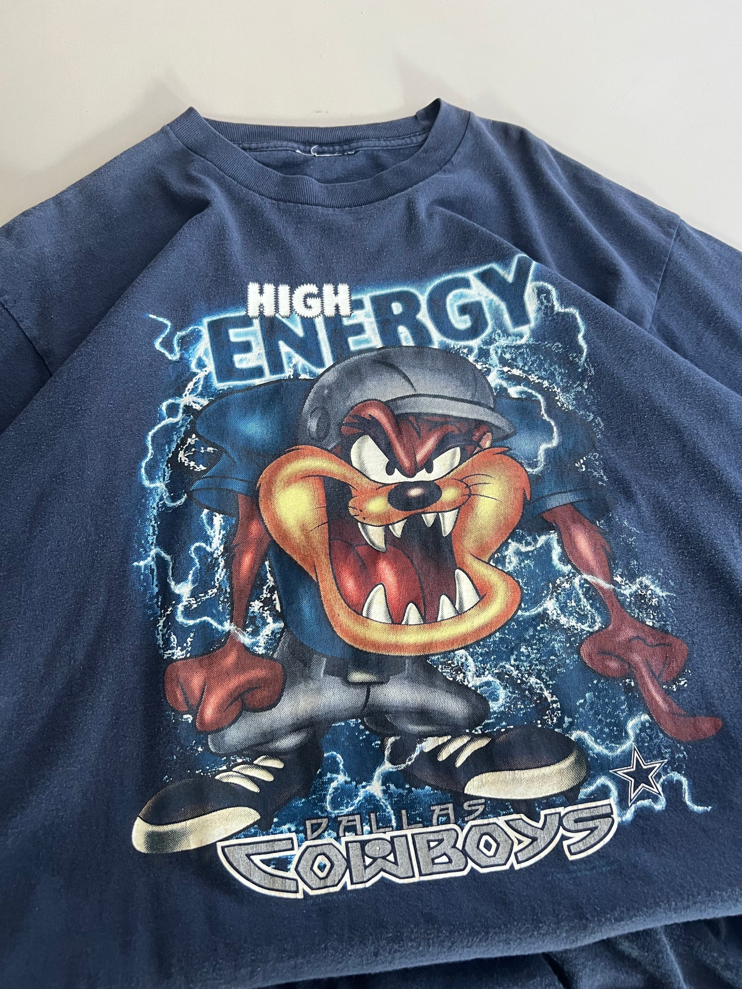 Large 2000 Dallas Cowboys Taz T-shirt