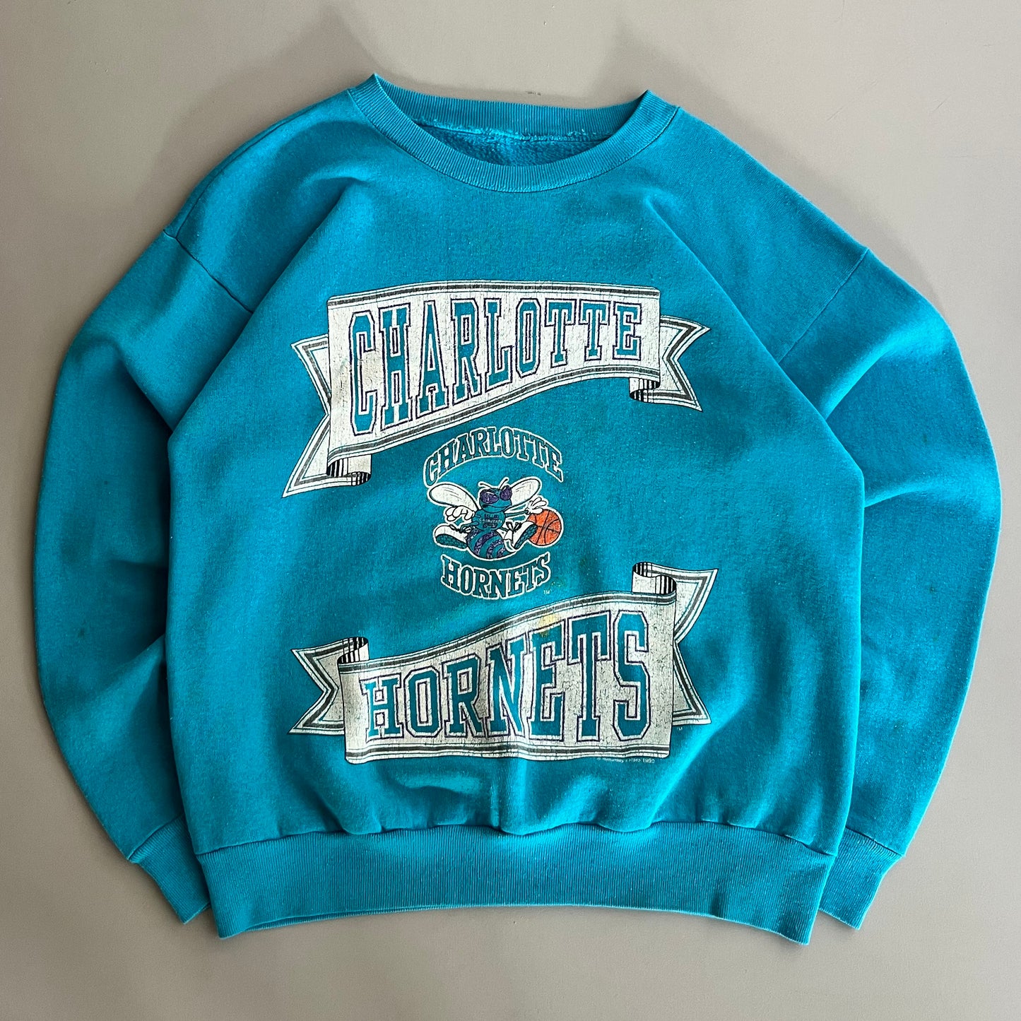 Large 80s Charlotte Hornets Sweatshirt