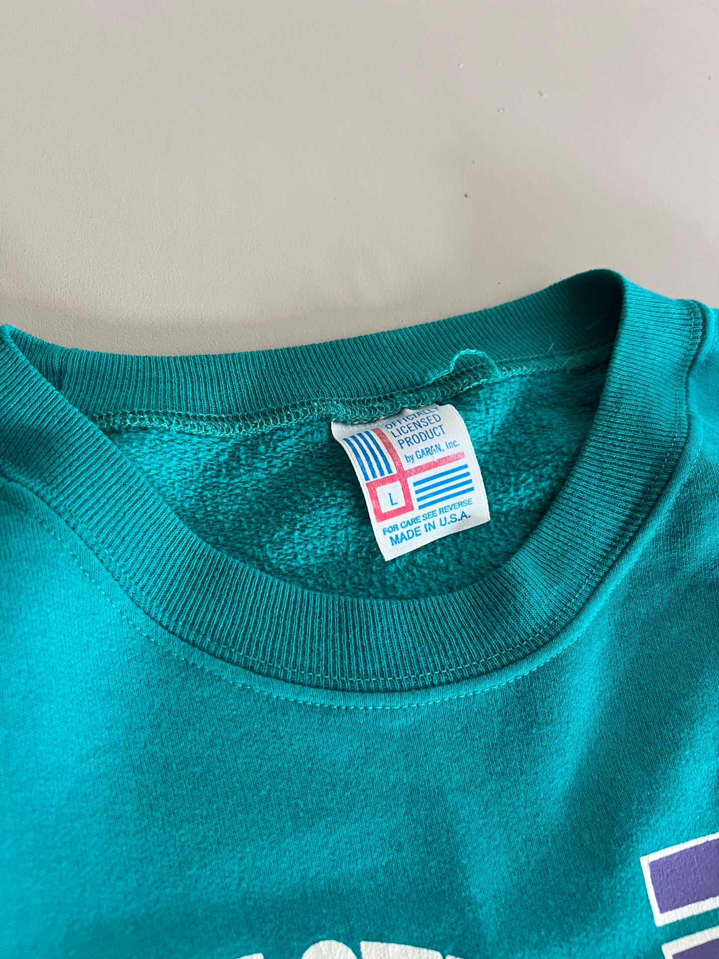 Large 80s Charlotte Hornets Sweatshirt