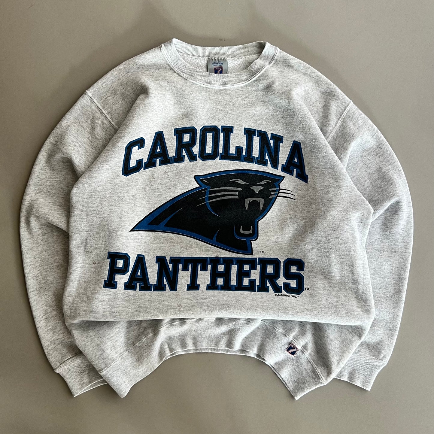 Large 1993 Carolina Panthers Logo 7 Sweatshirt