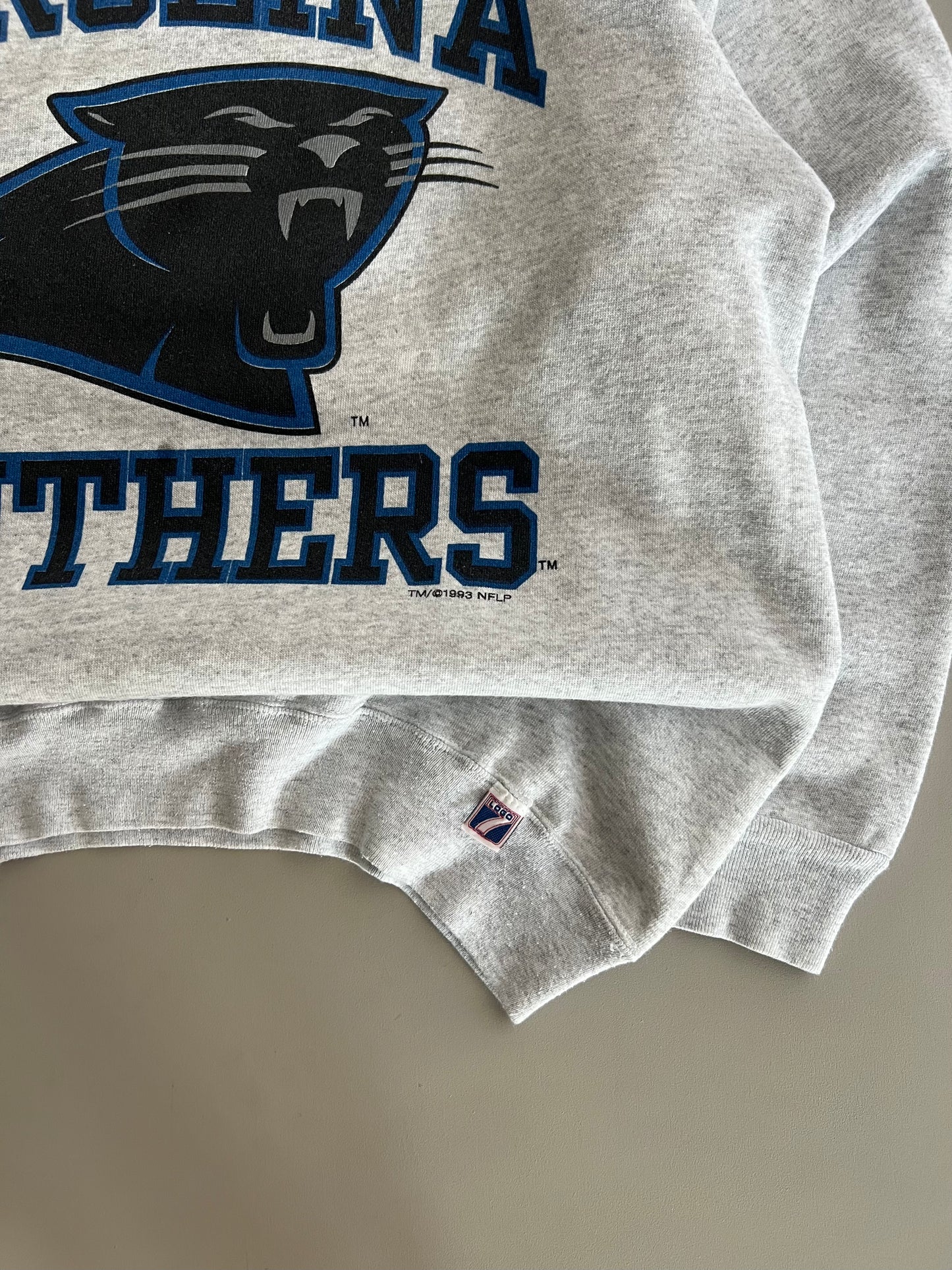Large 1993 Carolina Panthers Logo 7 Sweatshirt
