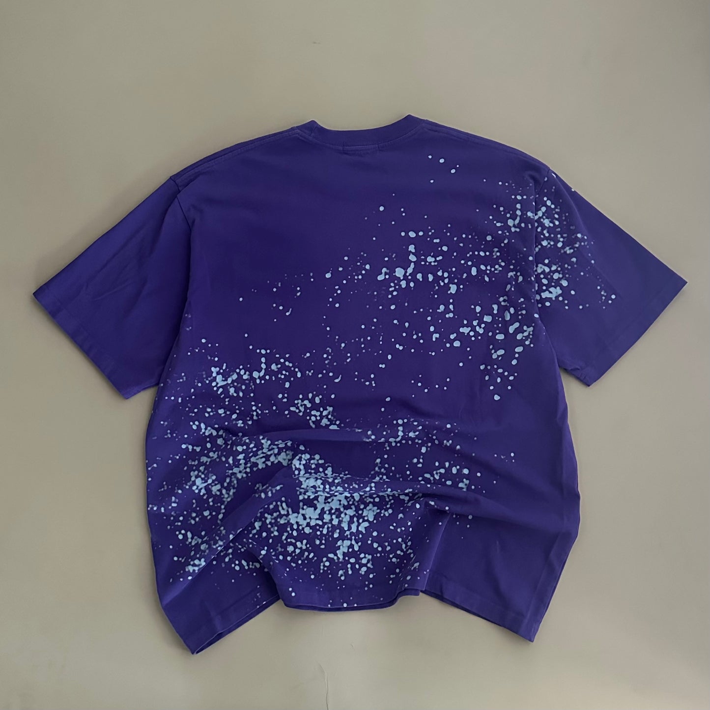 XL A Bathing Ape Spray-Paint Slogan T-shirt