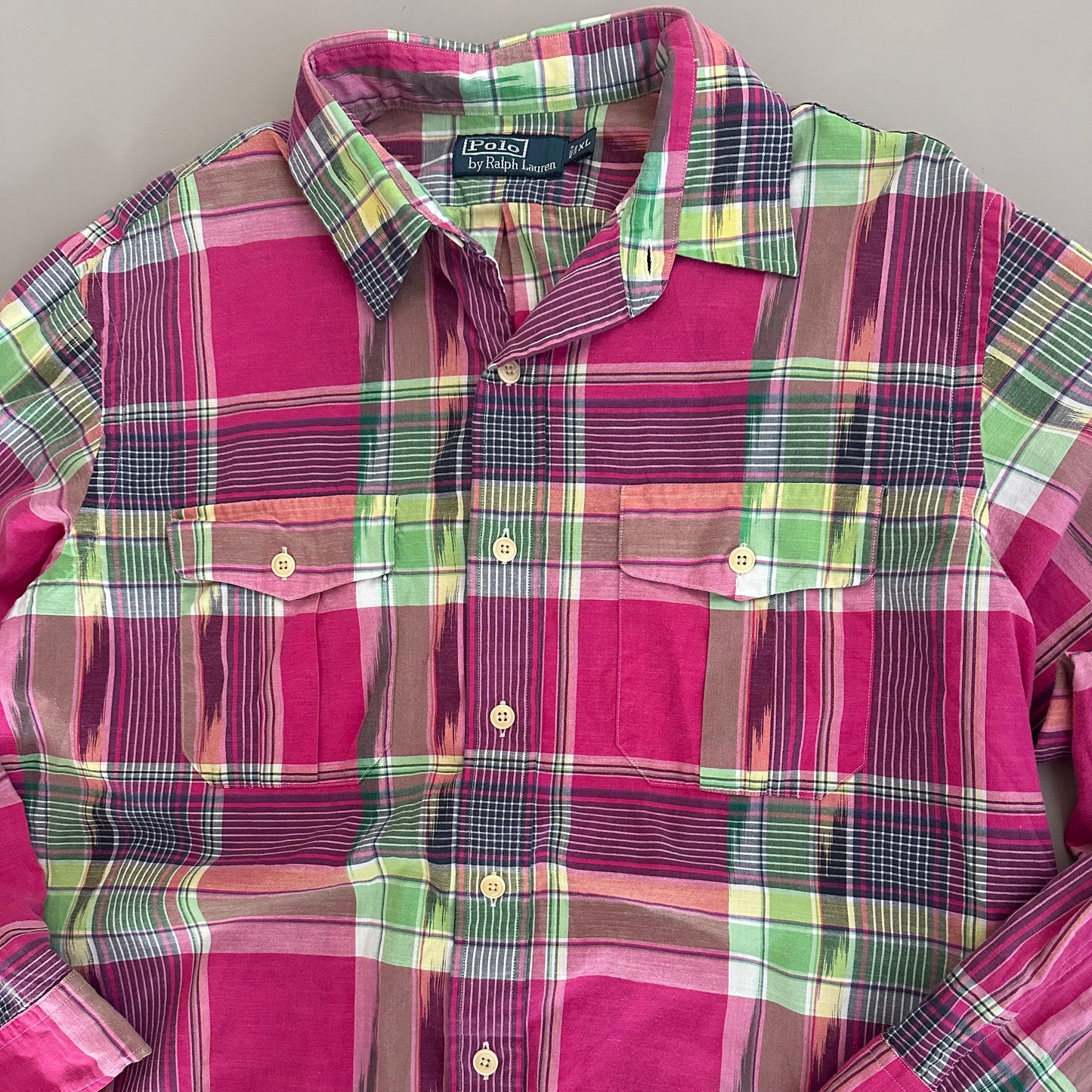 XL 2000s Polo Ralph Lauren Plaid Button Shirt
