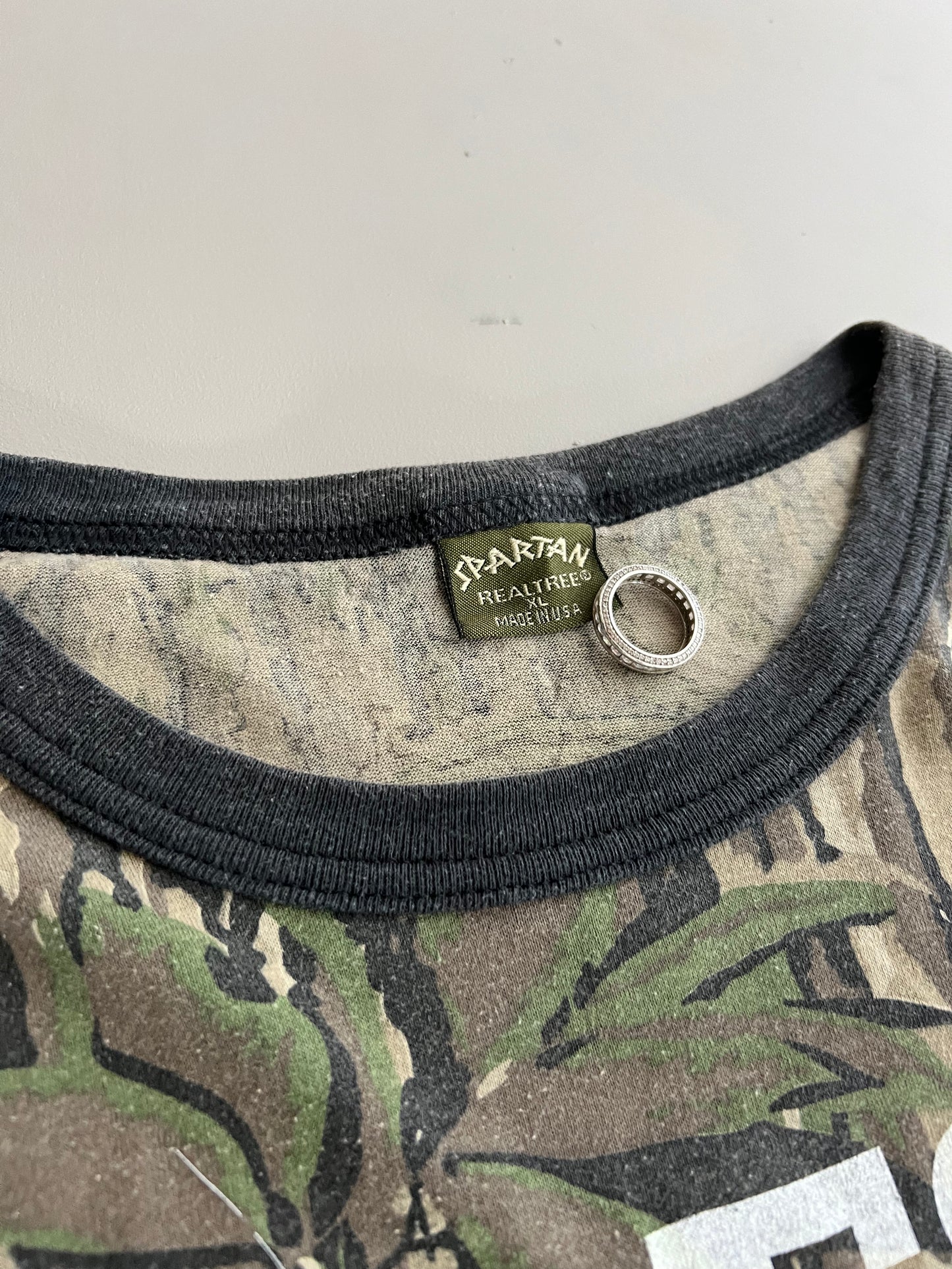XL 90s Spartan Camo Shop Merch