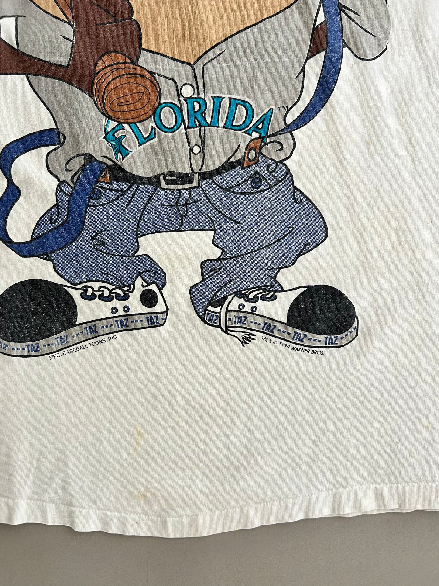 XL 1994 Florida Marlins Taz T-shirt