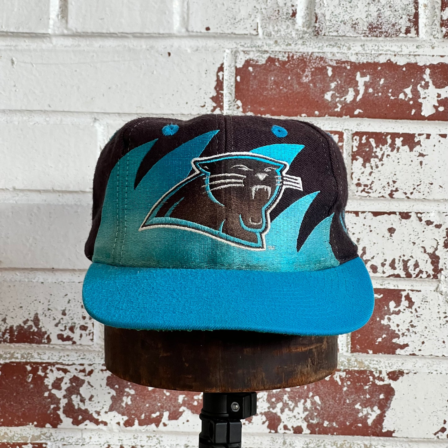 90s Carolina Panthers Logo Athletic Shark Tooth Hat