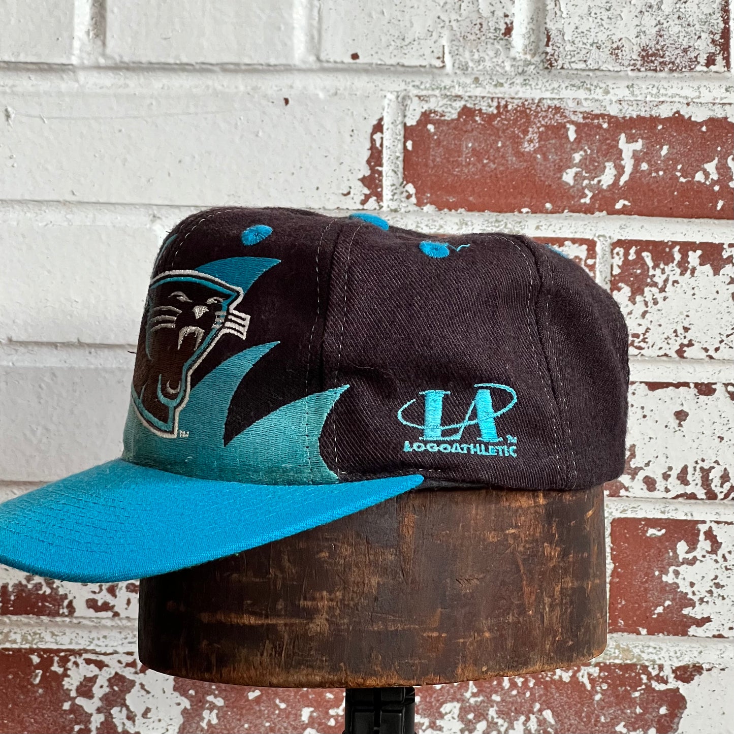 90s Carolina Panthers Logo Athletic Shark Tooth Hat