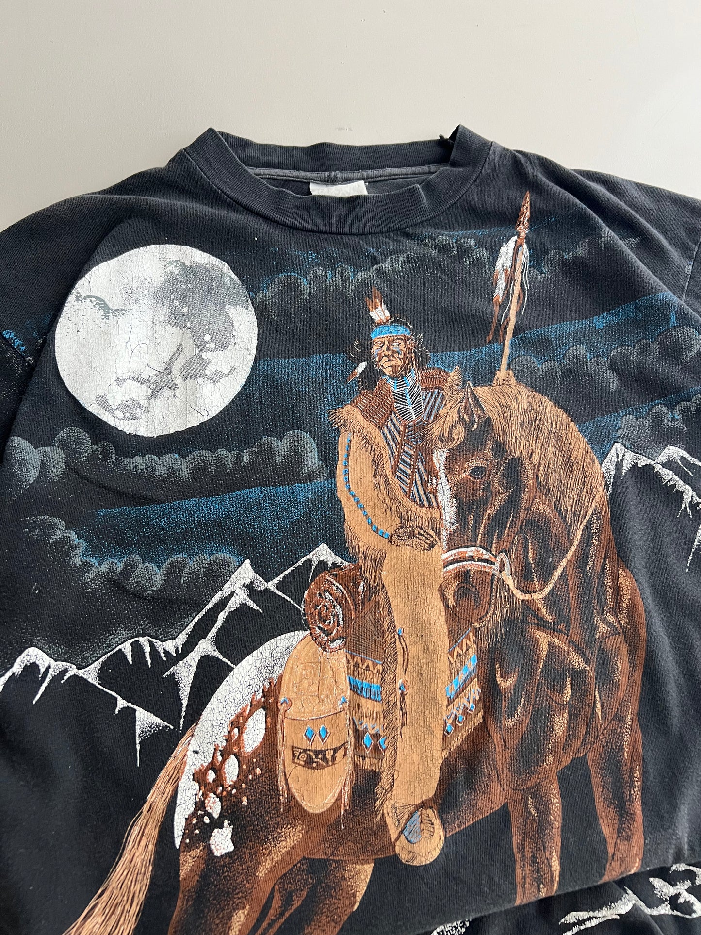 Medium 90s Tribal AOP T-shirt