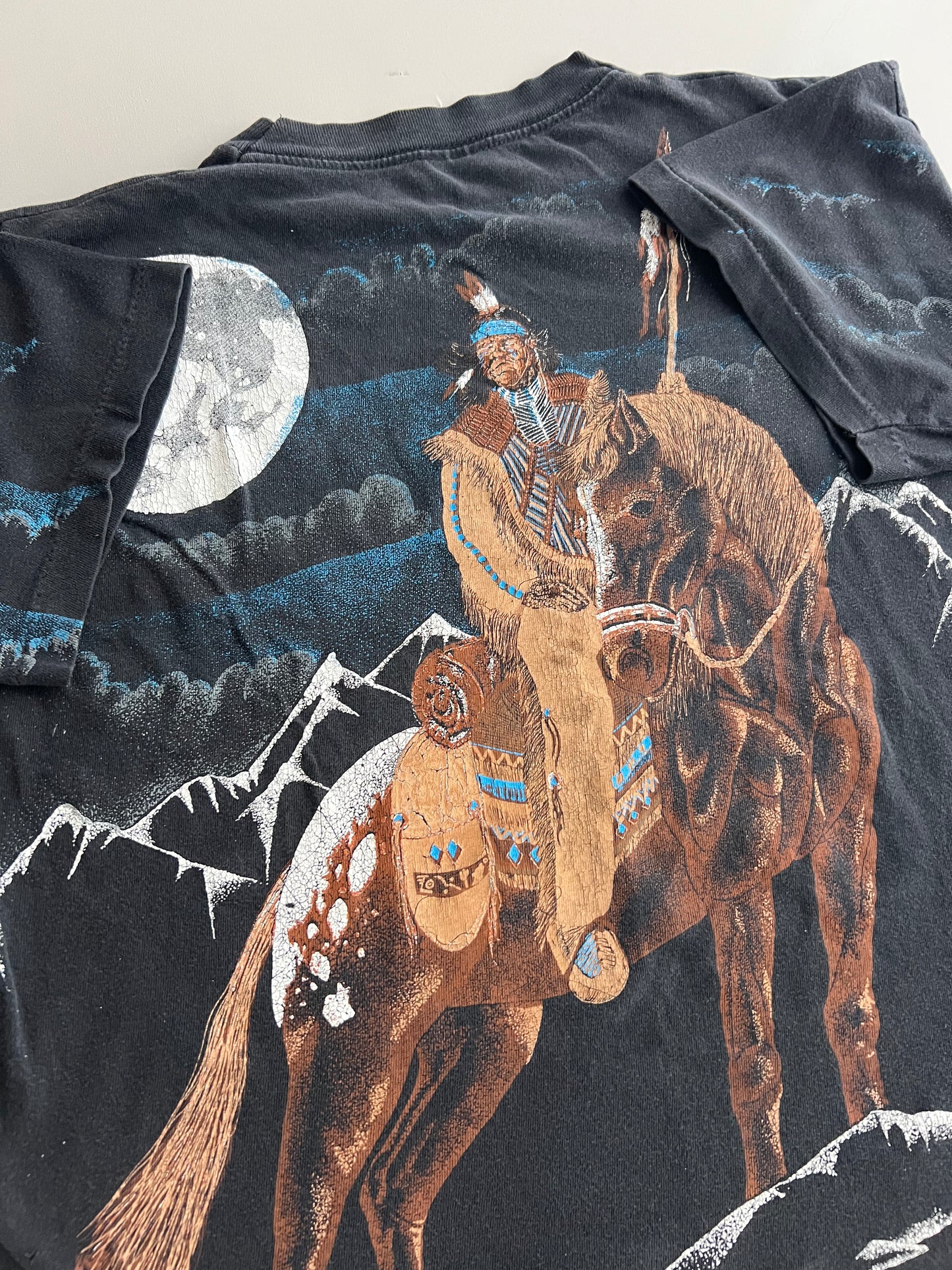 Medium 90s Tribal AOP T-shirt