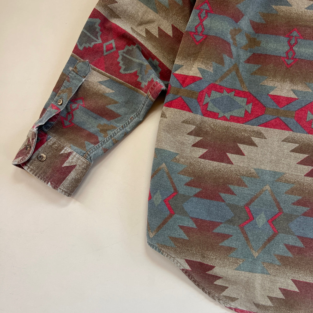 Large Cabela's Aztec Button Shirt