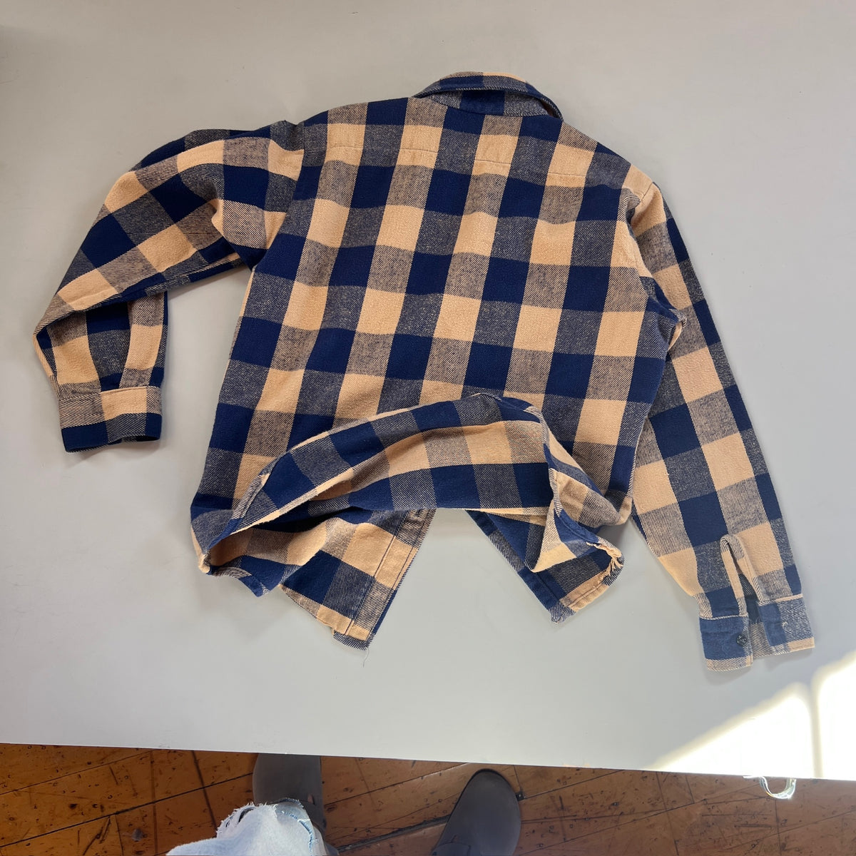 Medium Vintage Five Brother Heavy Weight Woven Flannel