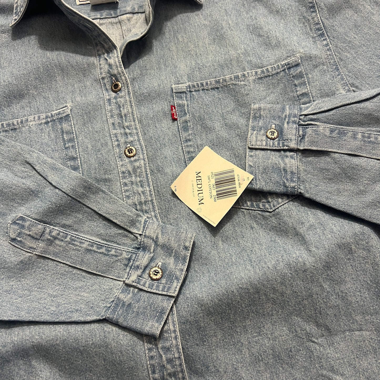Medium 1990s Levi's Denim Button Shirt