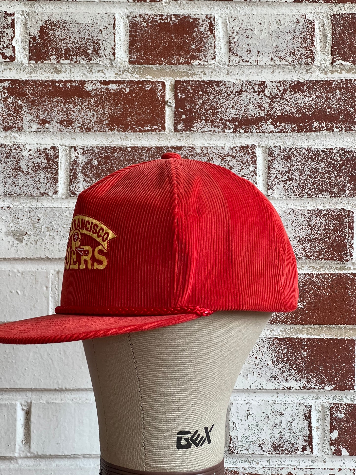 80s San Francisco 49ers Corduroy Hat