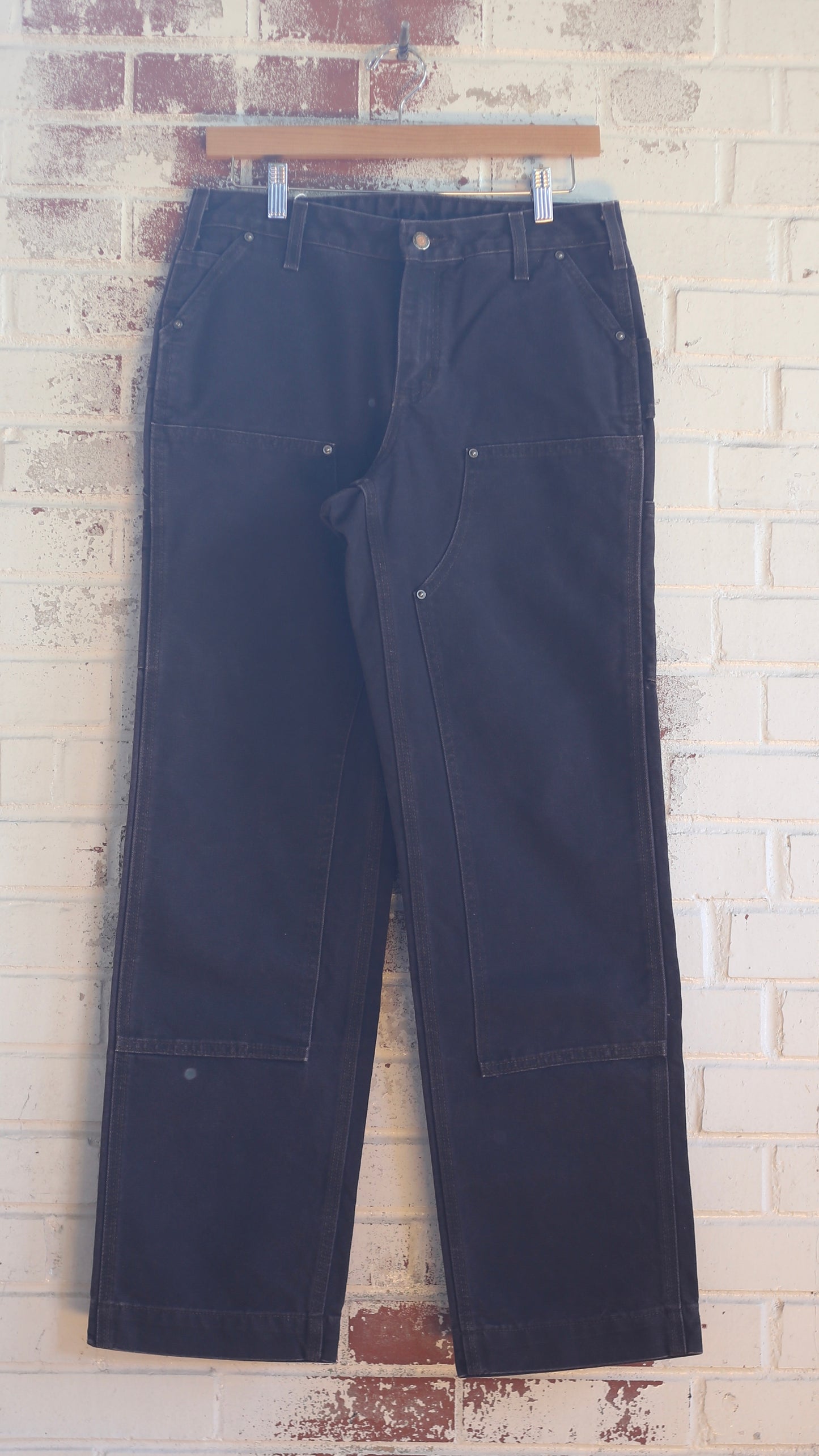 30x31 Womens Mocha Carhartt Double Knees