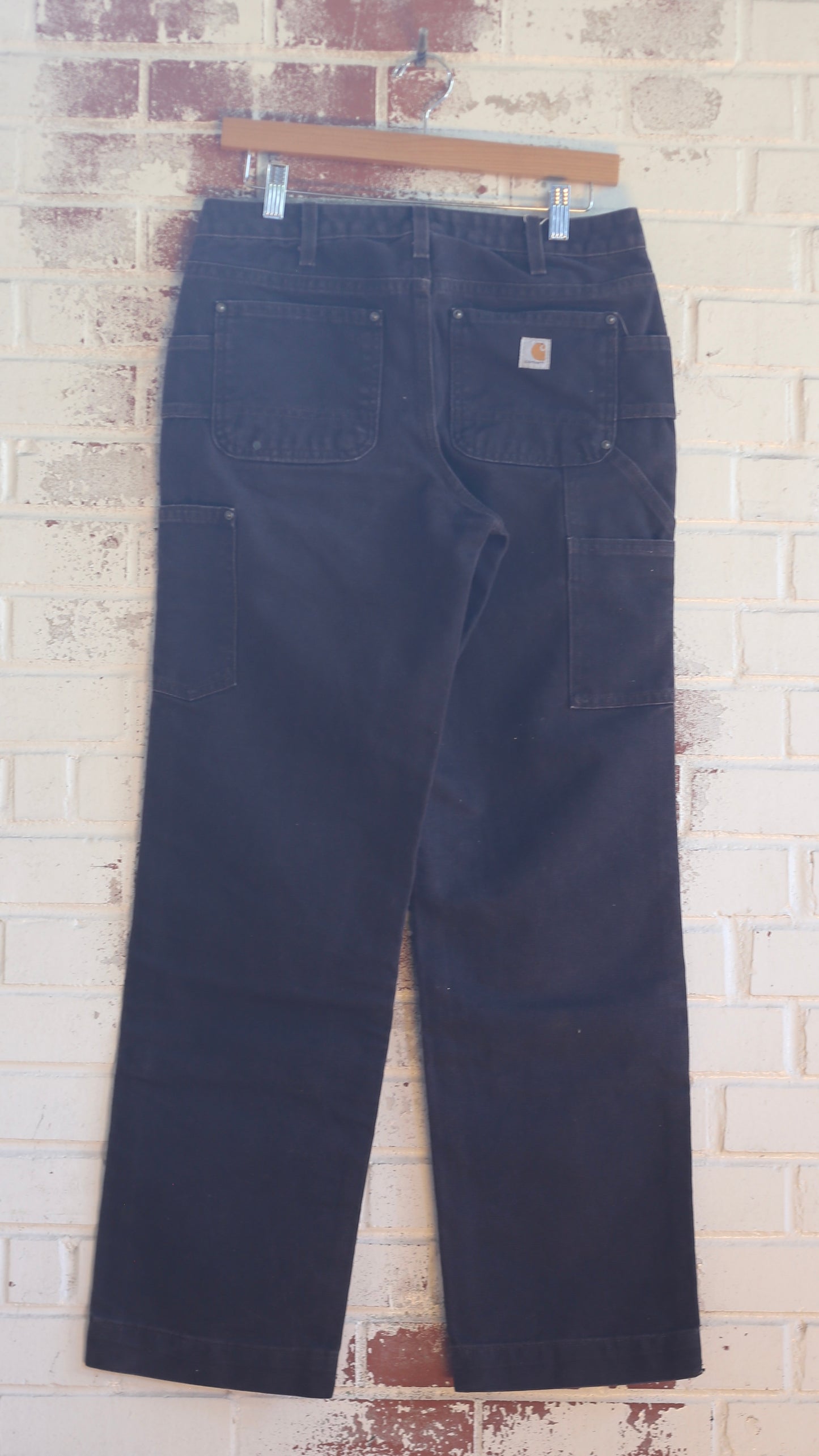 30x31 Womens Mocha Carhartt Double Knees