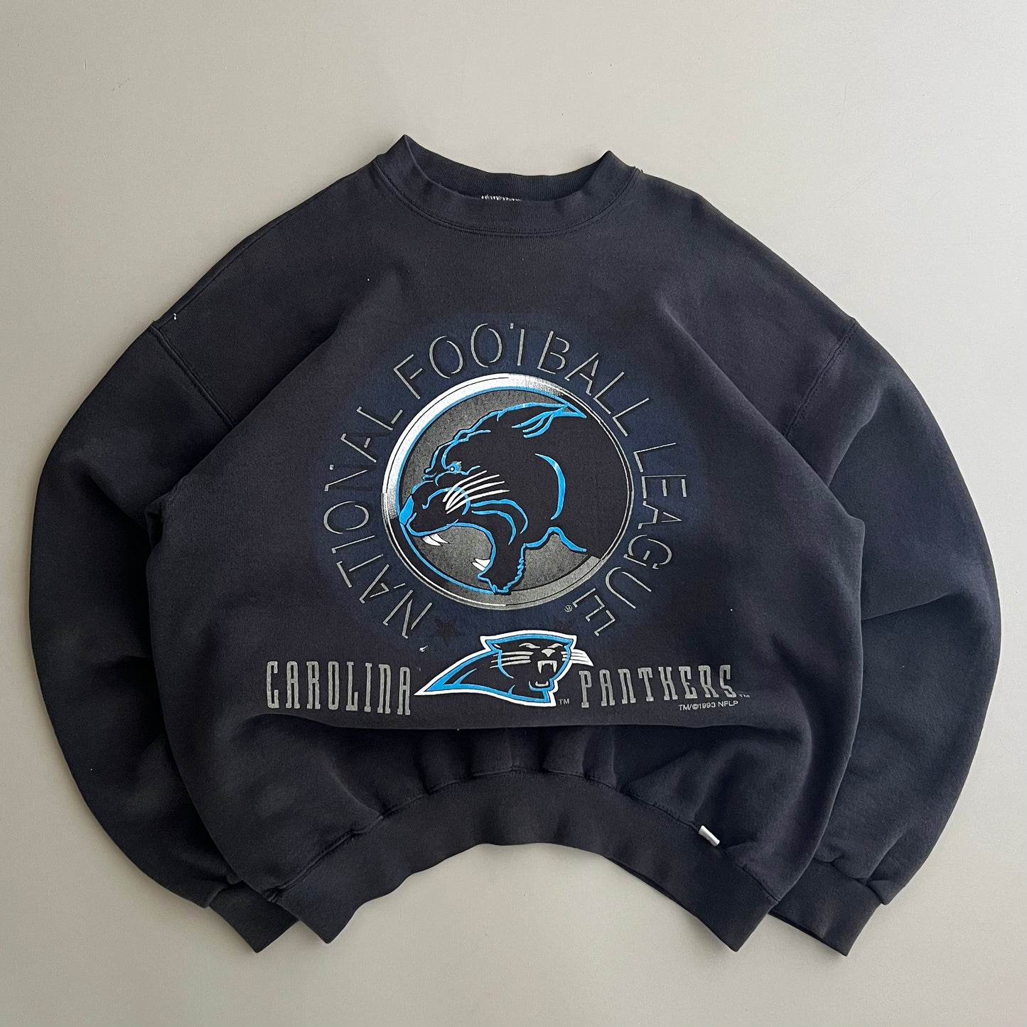 Large 1993 Carolina Panthers Discus Sweatshirt