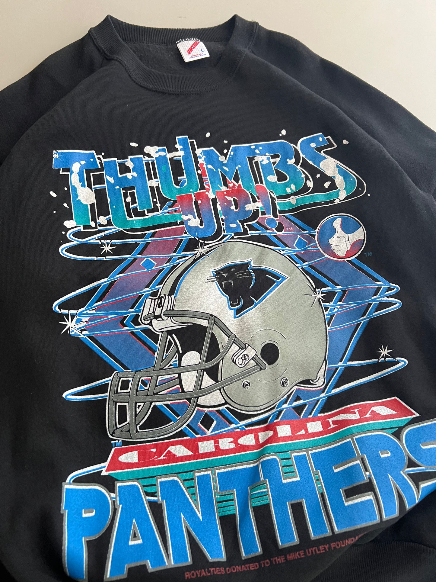 Large 90's Carolina Panthers Sweatshirt
