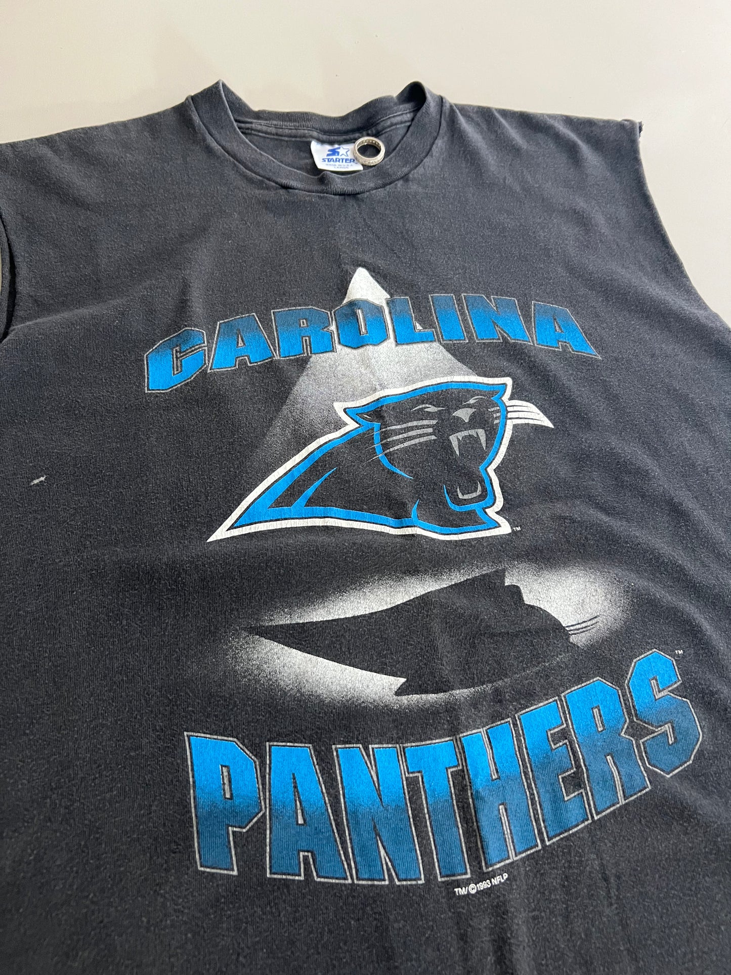 Large 1993 Carolina Panthers Starter Sleeveless T-shirt