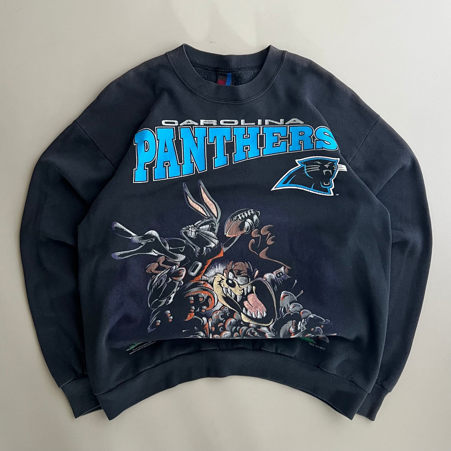 Large 1994 Carolina panthers Looney Tunes Sweatshirt