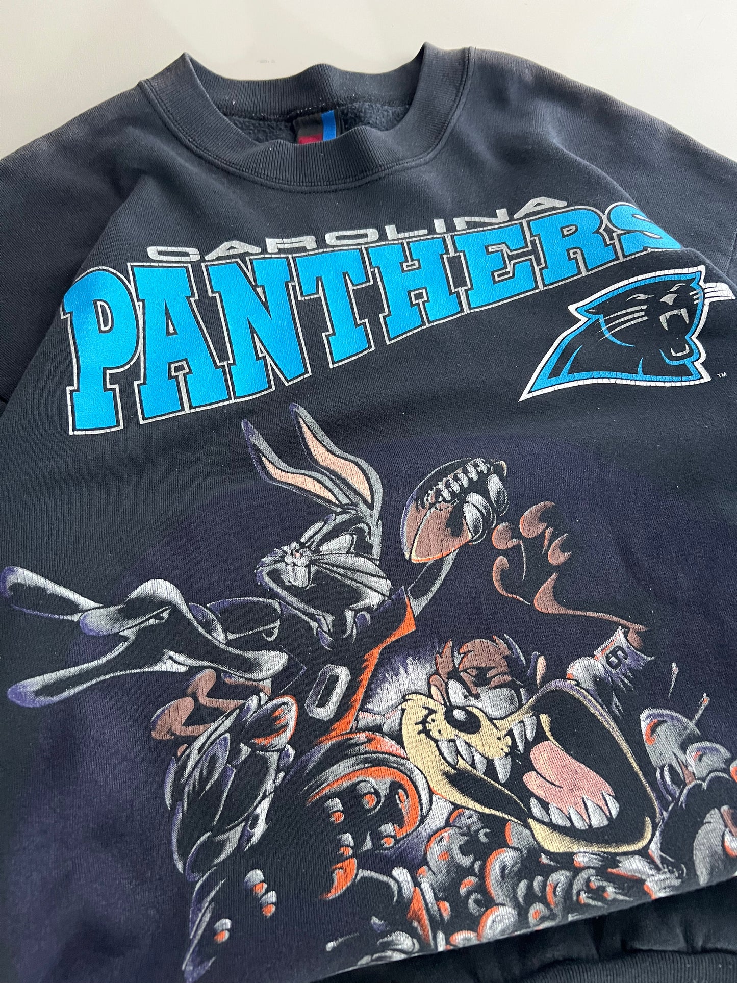 Large 1994 Carolina panthers Looney Tunes Sweatshirt