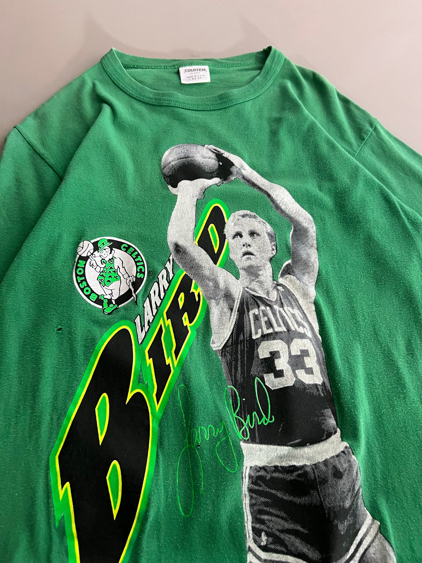 Large 1989 Larry Bird Celtics T-shirt