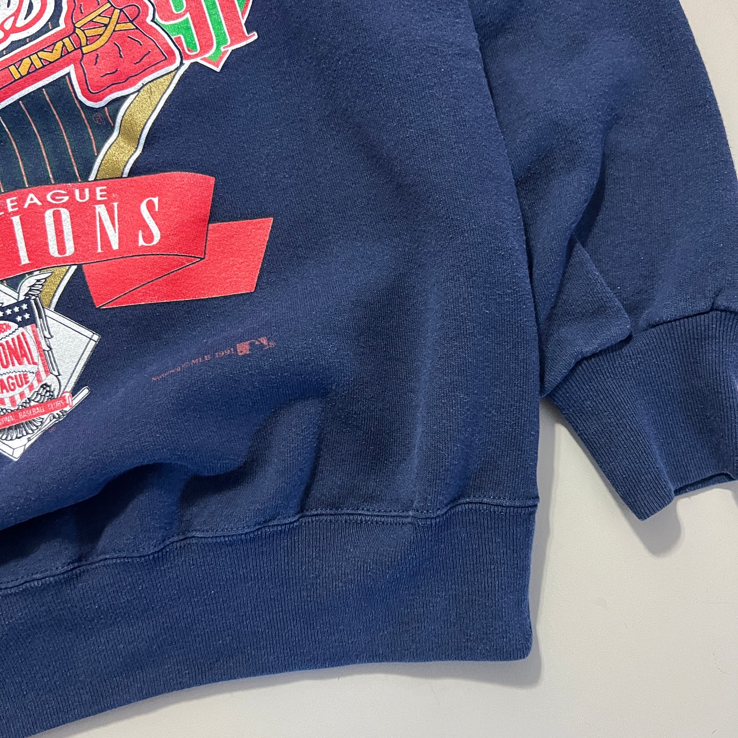 1991 Atlanta Braves National League Champions Crewneck Sweatshirt