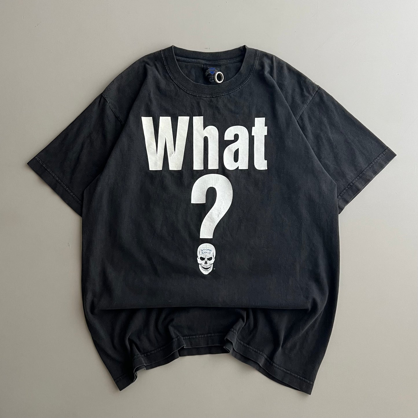 Large 2002 Stone Cold Steve Austin What? T-shirt