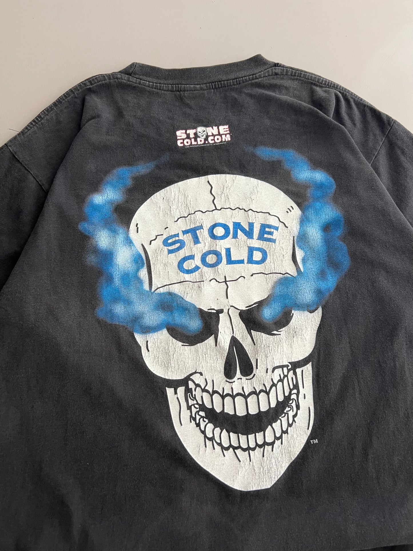 Large 2002 Stone Cold Steve Austin What? T-shirt