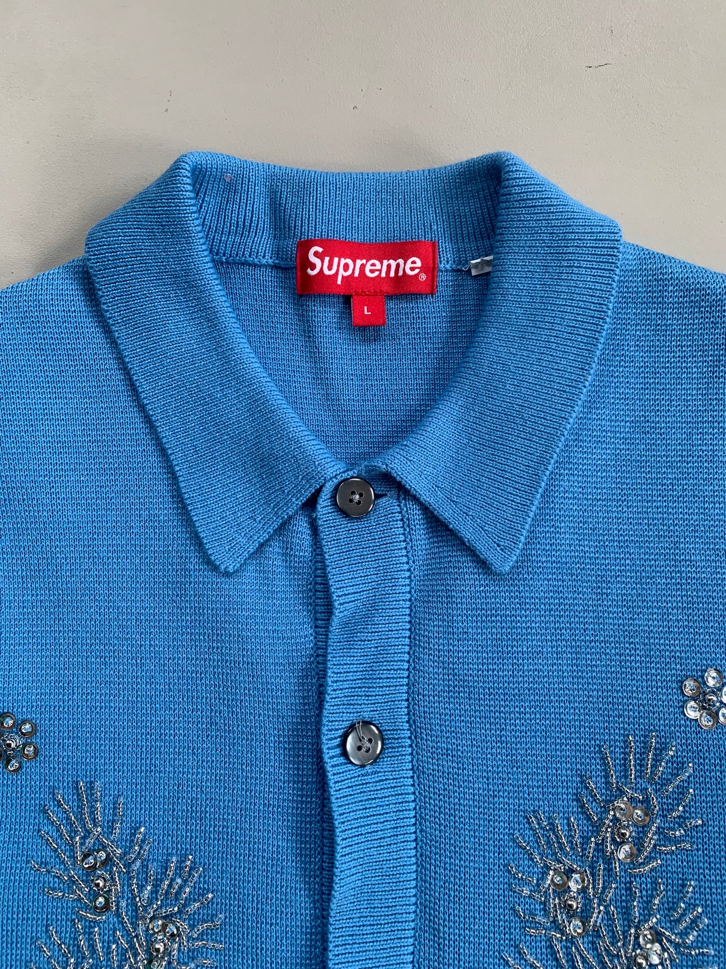 Large Supreme Beaded Applique Cardigan