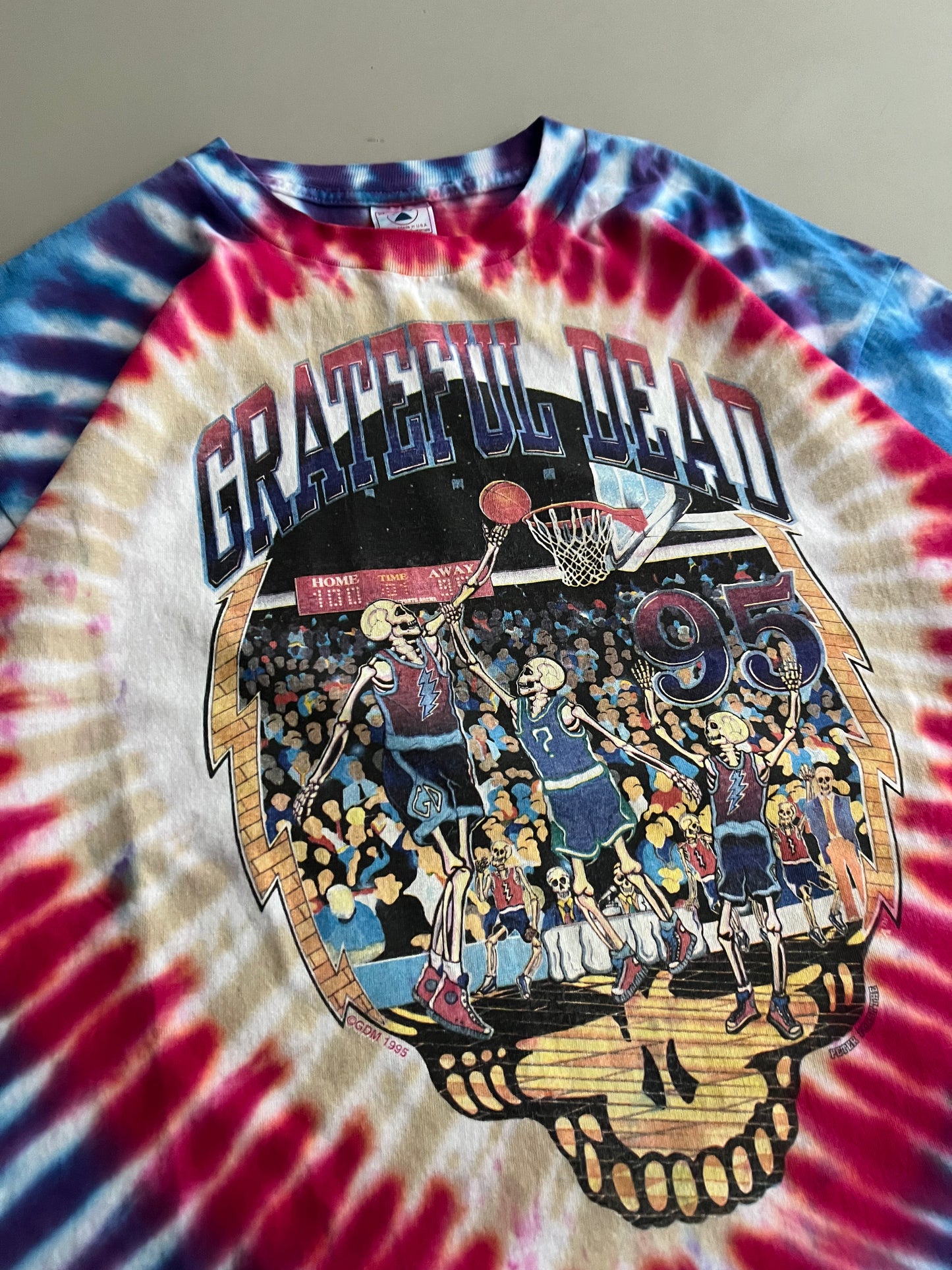 XL 1995 Grateful Dead Basketball T-shirt